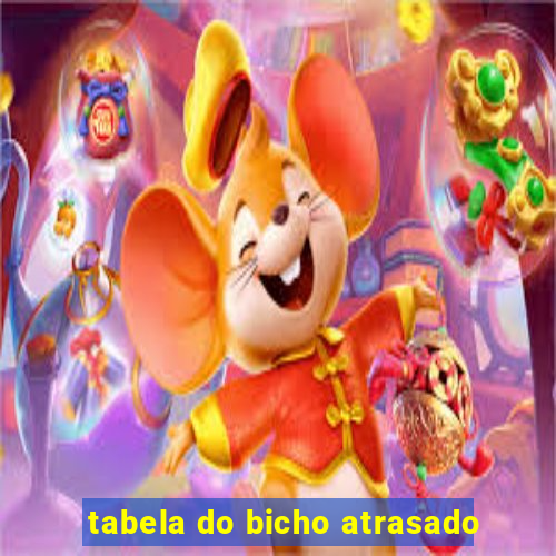 tabela do bicho atrasado